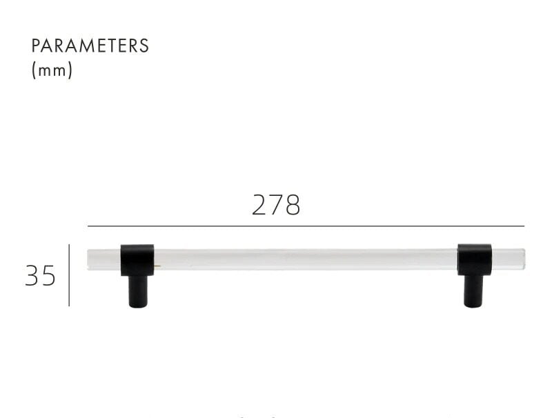 KRISTAL Acrylic & Brass Handles