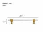 KRISTAL Acrylic & Brass Handles