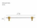 KRISTAL Acrylic & Brass Handles