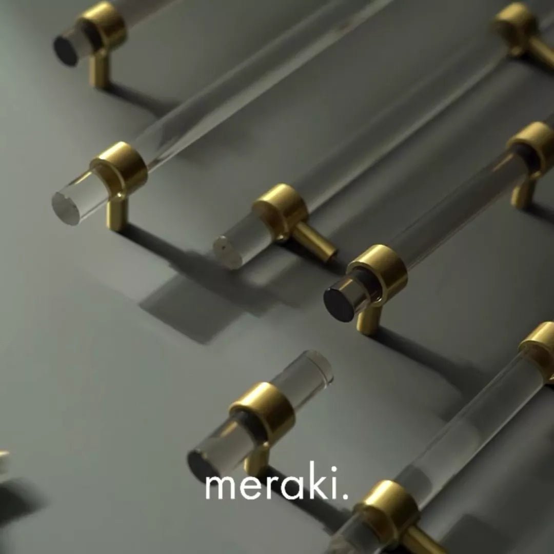 KRISTAL Acrylic & Brass Handles