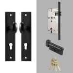 KROM Bouton de porte avec plaque arrière