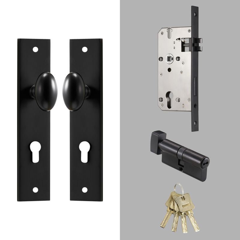 KROM Bouton de porte avec plaque arrière