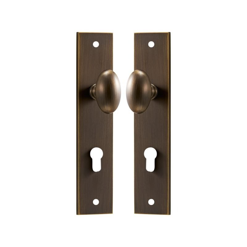 KROM Bouton de porte avec plaque arrière