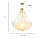 Lámpara de araña de latón KUPLA