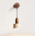 KYRO Stone & Walnut hangende wandlamp