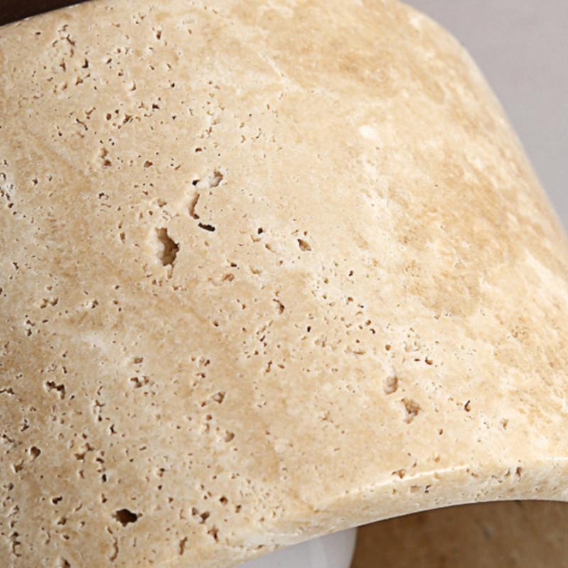 KYRO Stone & Walnut hangende wandlamp 2 KYRO Stone & Walnut hangende wandlamp