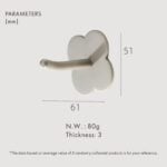 Gancio in ottone massiccio LAMO