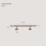 LAUTUS Tiradores de latón macizo