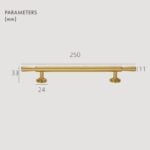 LAUTUS Tiradores de latón macizo