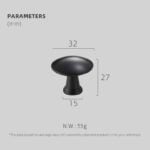 Pomelli in ottone massiccio LENIS