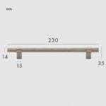 LEVVA Griffe aus massivem Messing