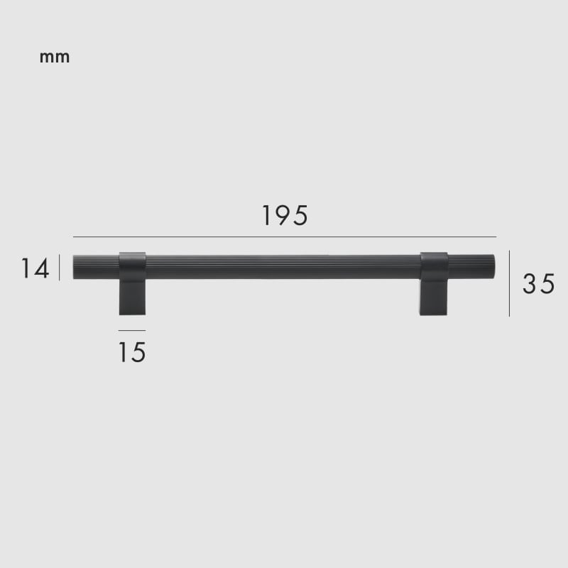 LEVVA Griffe aus massivem Messing
