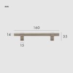 LEVVA Griffe aus massivem Messing