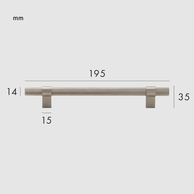 LEVVA Griffe aus massivem Messing