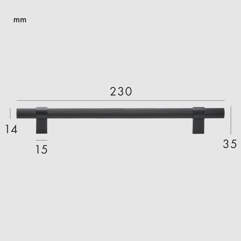 LEVVA Griffe aus massivem Messing