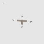 Barra a T in ottone massiccio LEVVA