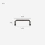 LOX Massivmessinggriff