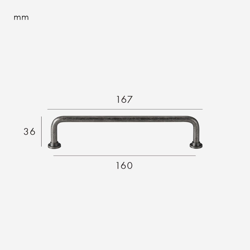 LOX Massivmessinggriff