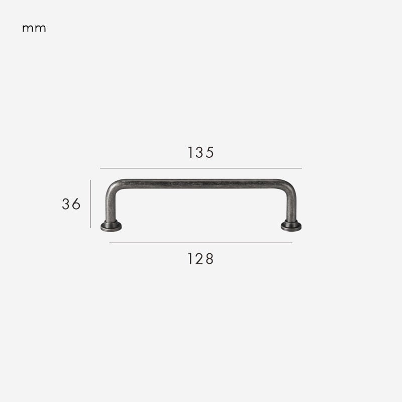 LOX Massivmessinggriff