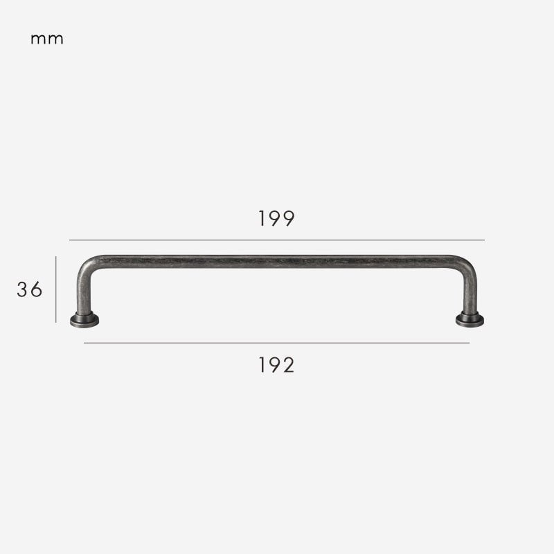 LOX Massivmessinggriff