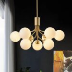 LUMORA Brass Globe Chandelier