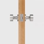 LUNO Pomello per porta in ottone massiccio