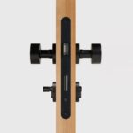 LUNO Pomello per porta in ottone massiccio