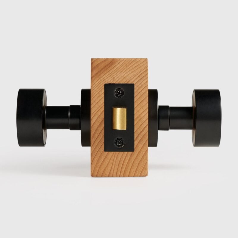 LUNO Pomello per porta in ottone massiccio