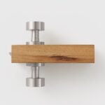 LUNO Pomello per porta in ottone massiccio