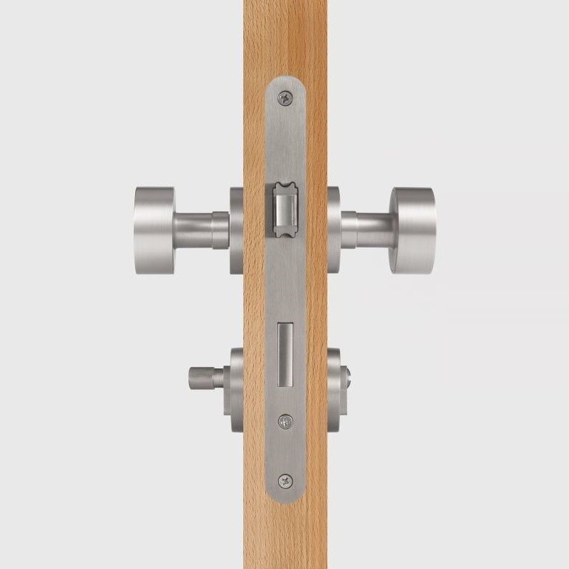 LUNO Pomello per porta in ottone massiccio