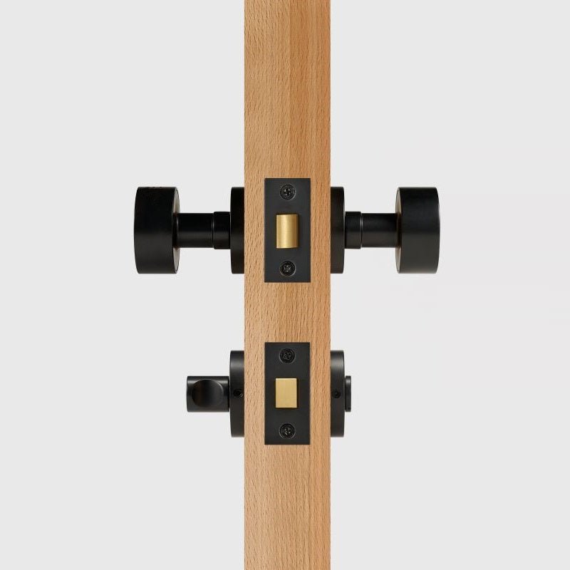 LUNO Pomello per porta in ottone massiccio