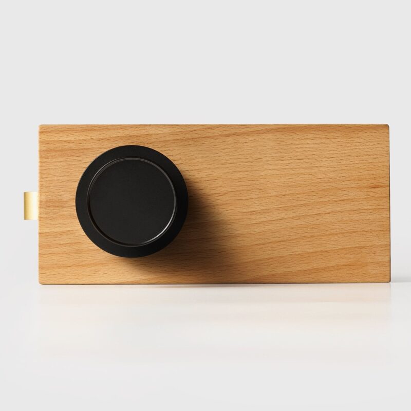 LUNO Pomello per porta in ottone massiccio