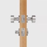 LUNO Pomello per porta in ottone massiccio