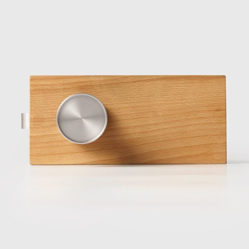 LUNO Pomello per porta in ottone massiccio