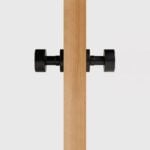 LUNO Pomello per porta in ottone massiccio