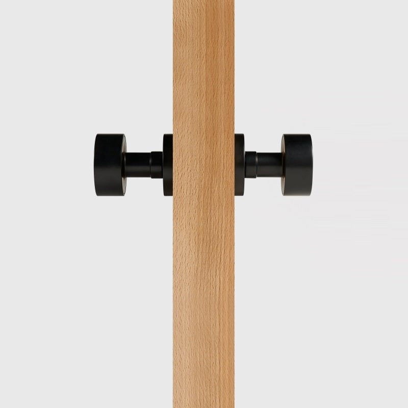 LUNO Pomello per porta in ottone massiccio