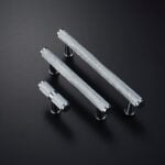 Manijas de latón moleteadas LUX