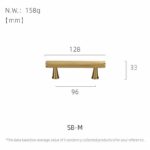 Manijas de latón moleteadas LUX