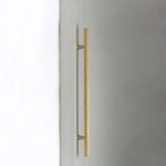 Manijas de latón moleteadas LUX