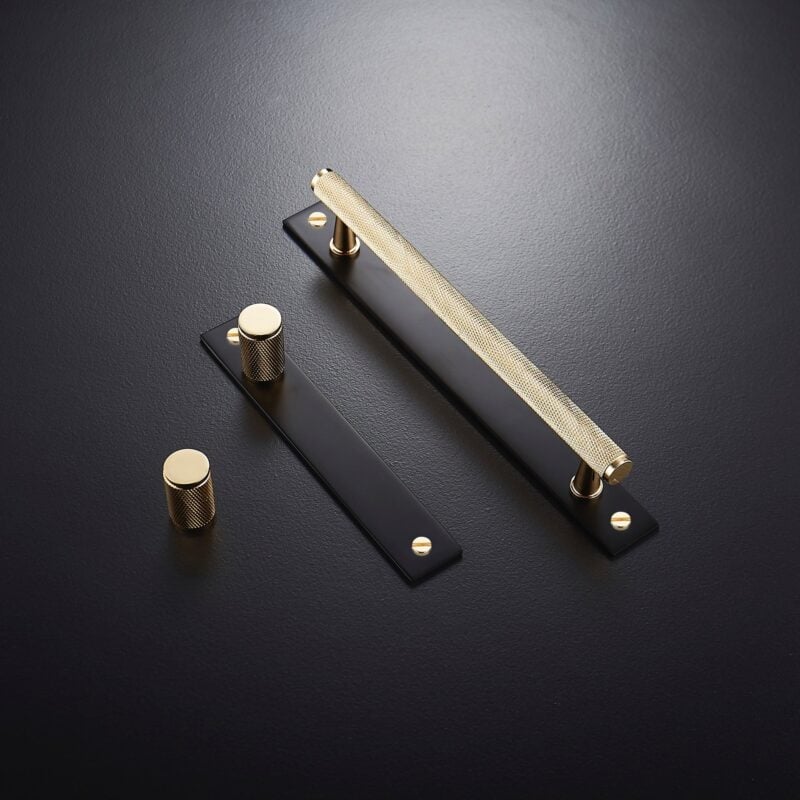 LUX Knurled Handle with Plate