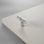 Barre en T moletée en laiton massif LUX