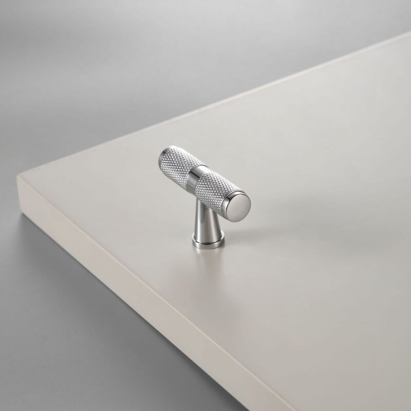 Barre en T moletée en laiton massif LUX 9 Barre en T moletée en laiton massif LUX