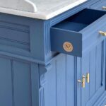 Barre en T moletée en laiton massif LUX