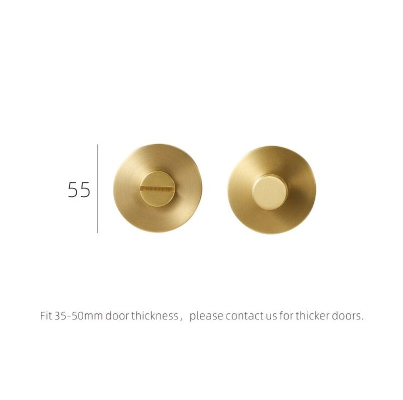 LUX massief messing duimknop