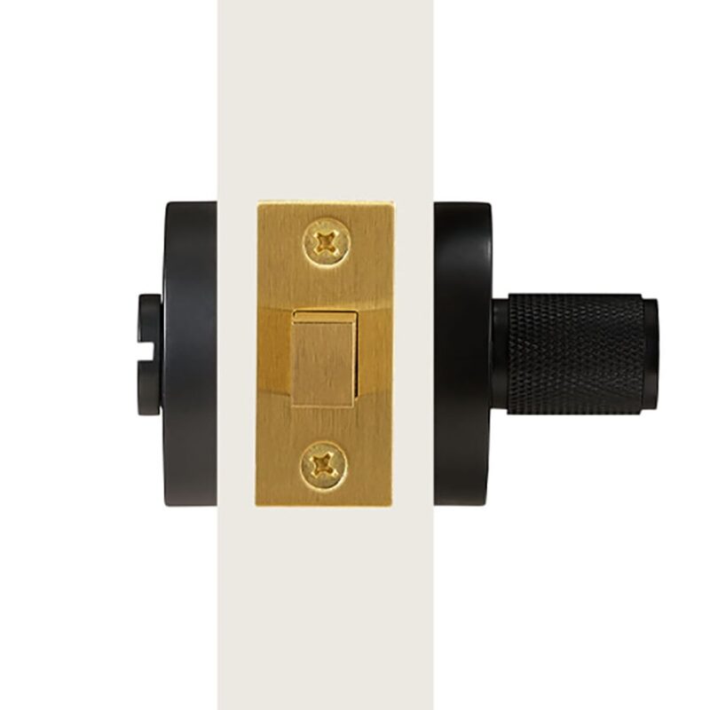 LUX massief messing duimknop