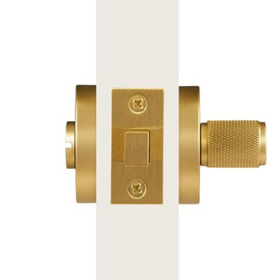 LUX massief messing duimknop