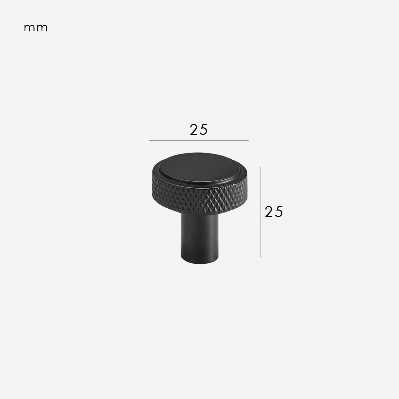 Pomelli in ottone zigrinato MANHATTAN