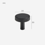 Pomelli in ottone zigrinato MANHATTAN