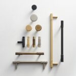 Pomelli in ottone zigrinato MANHATTAN