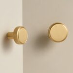 Pomelli in ottone zigrinato MANHATTAN